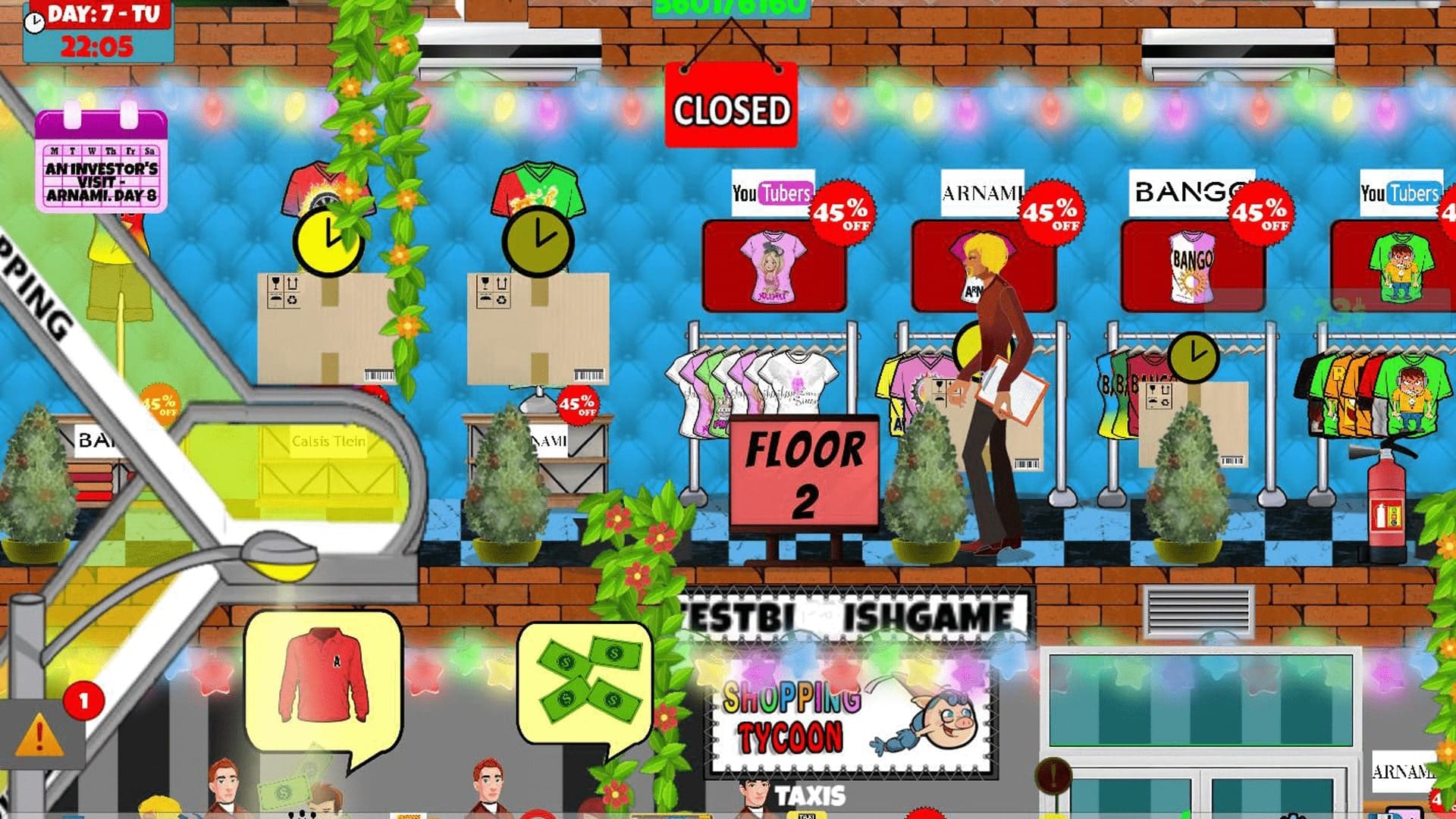 Shopping tycoon clothes shoes